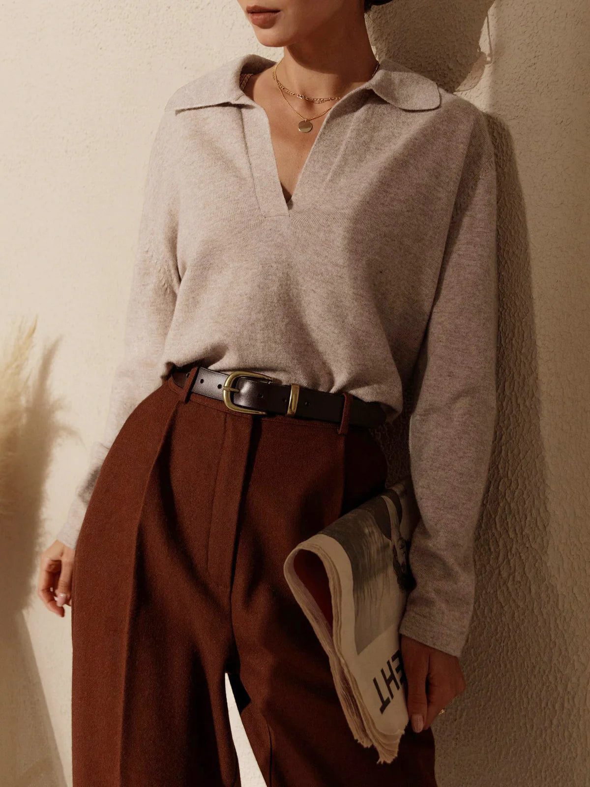 Pull Polo en Maille | Élégant | Doux & Intemporel