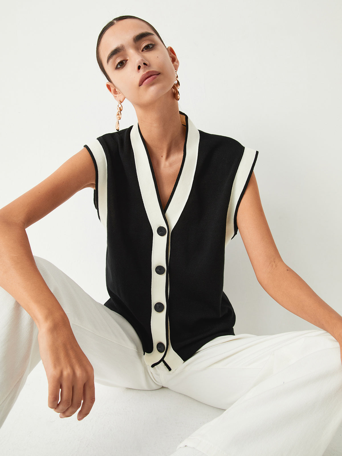 Gilet Tricoté Sans Manches | Chic | Élégant & Polyvalent