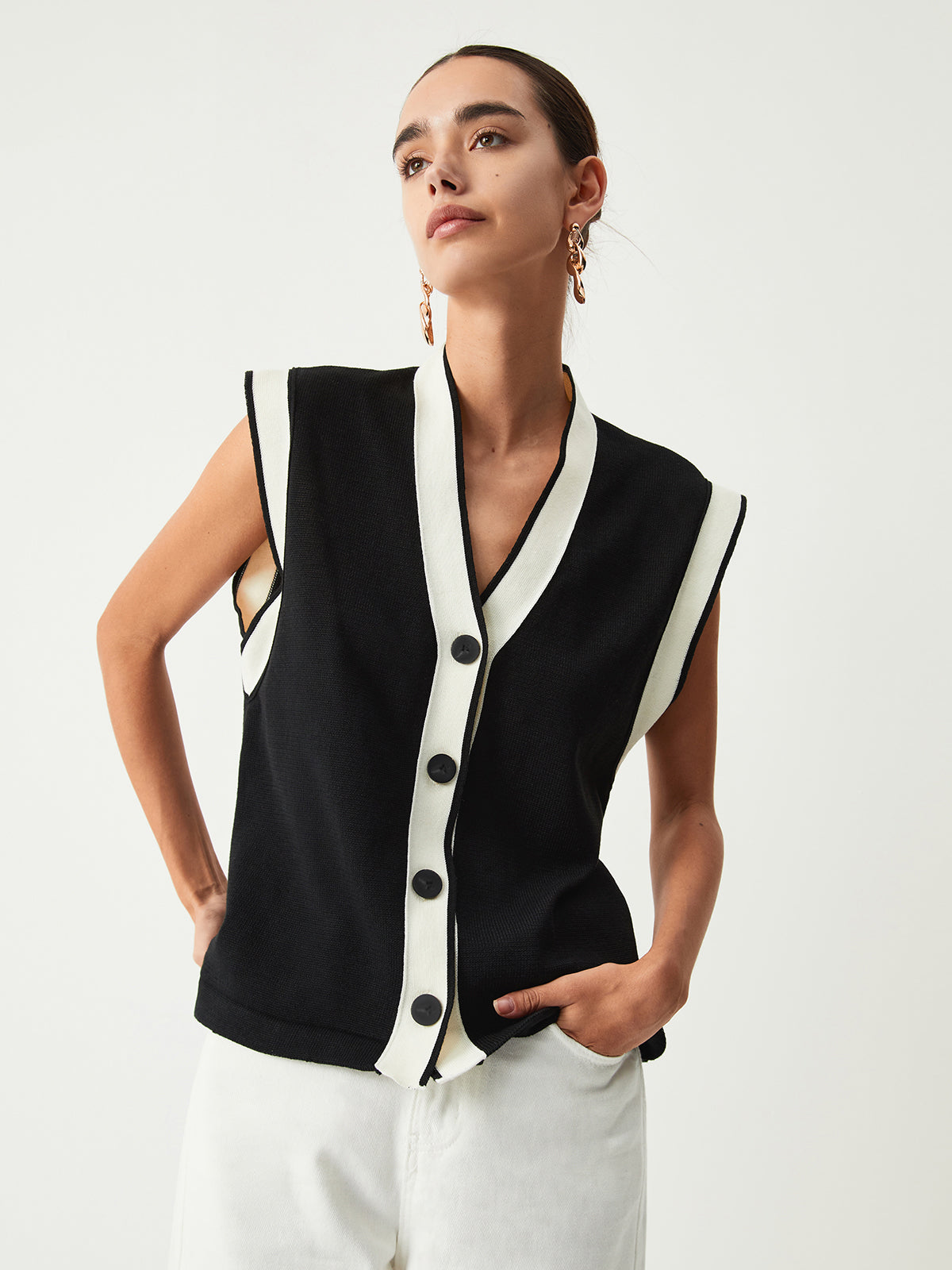 Gilet Tricoté Sans Manches | Chic | Élégant & Polyvalent