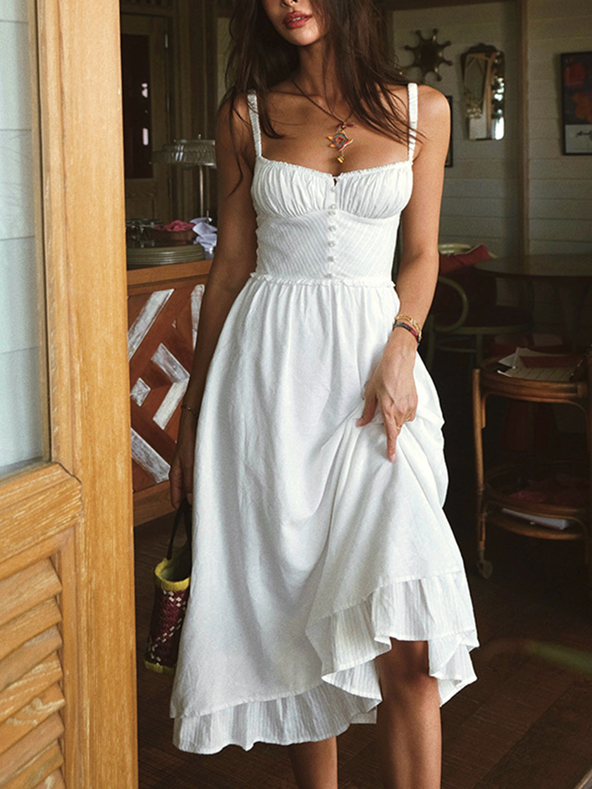 Robe Midi Bohème | Charme Sans Effort | Romance d'Été