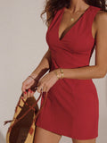 Robe Mini Col V | Chic Sans Effort | Indispensable d'Été