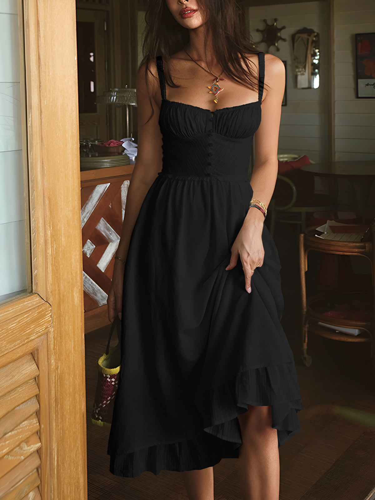 Robe Midi Bohème | Charme Sans Effort | Romance d'Été