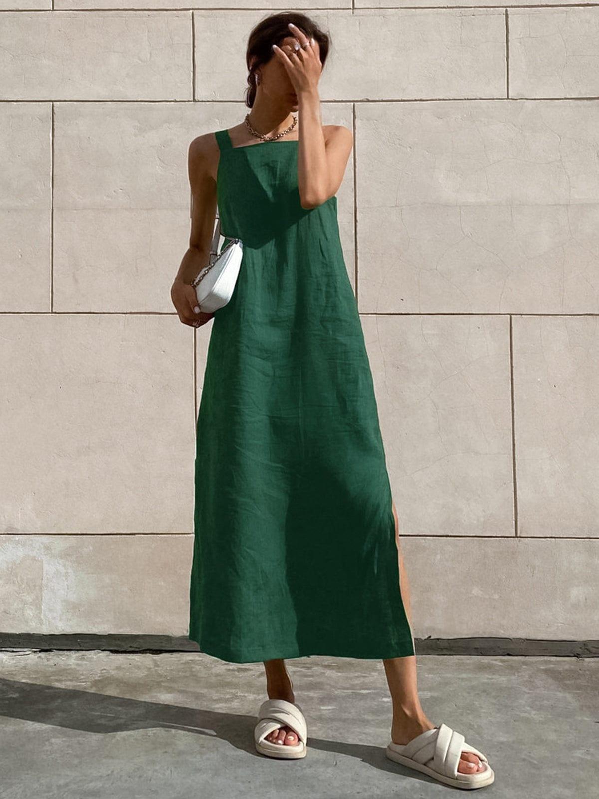 Robe Midi en Lin | Respirante & Élégante