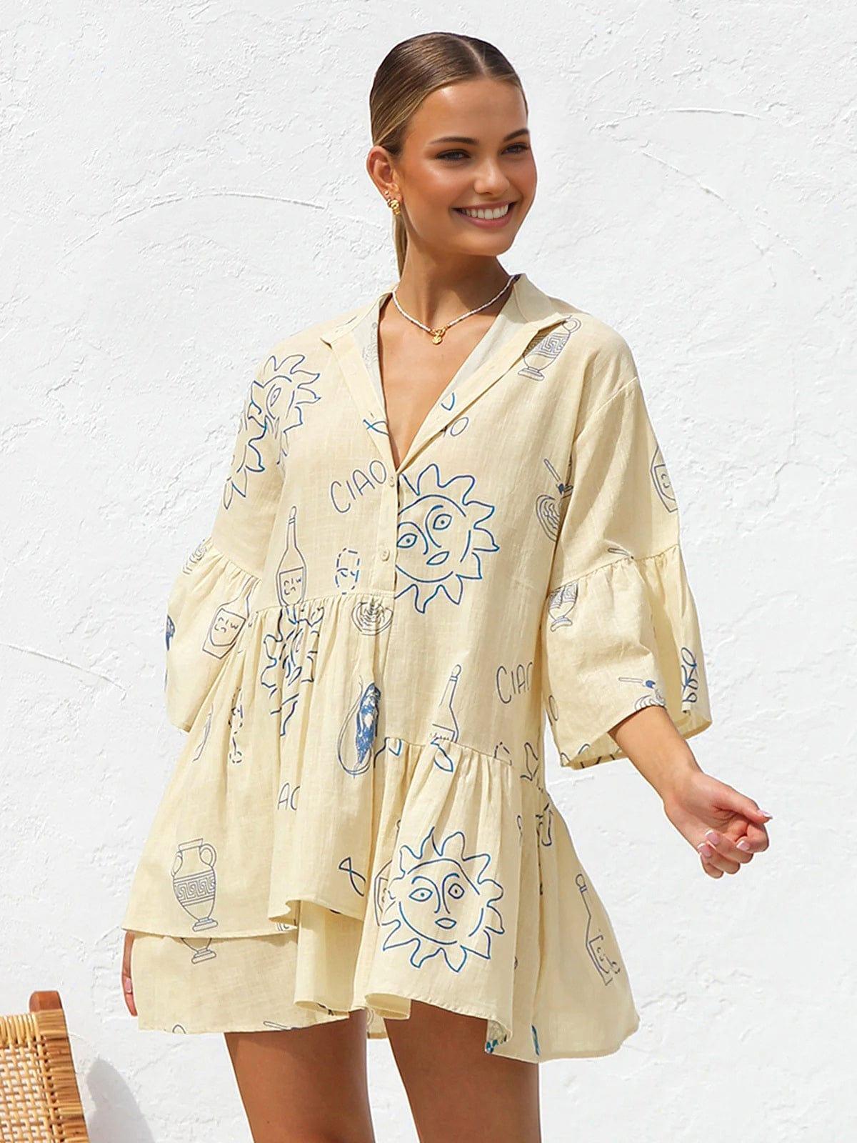 Robe Chemise en Lin | Coupe Décontractée | Légère et Élégante