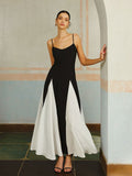Robe de Soirée Bicolore | Élégante | Moderne & Intemporelle