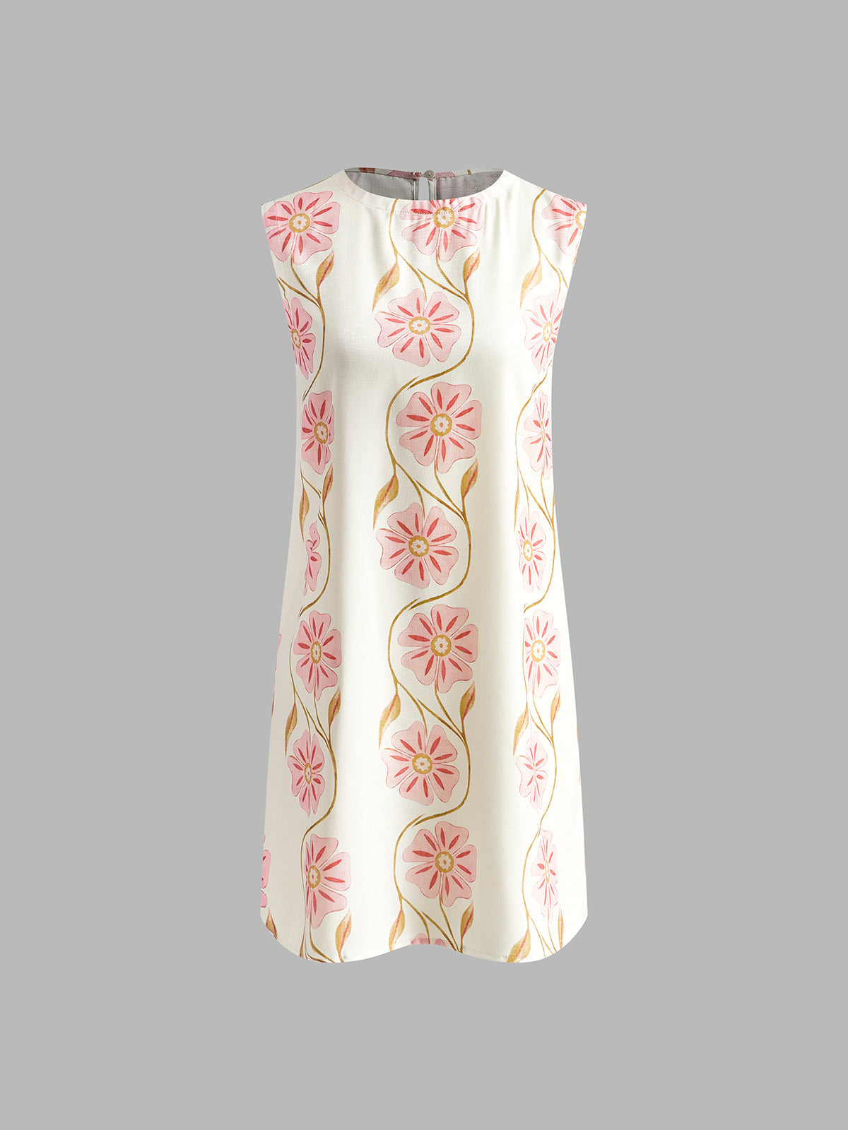 Robe Courte Fleurie Sans Manches | Fraîche & Féminine | Légère