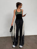 Pantalon Jogger Large Bicolore | Sportif | Tendance et Audacieux