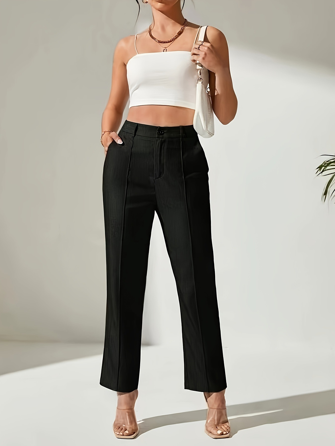 Pantalon Droit Taille Haute | Élégant | Chic & Polyvalent