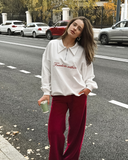 Sweat Zippé Brodé | Décontracté | Confort & Style
