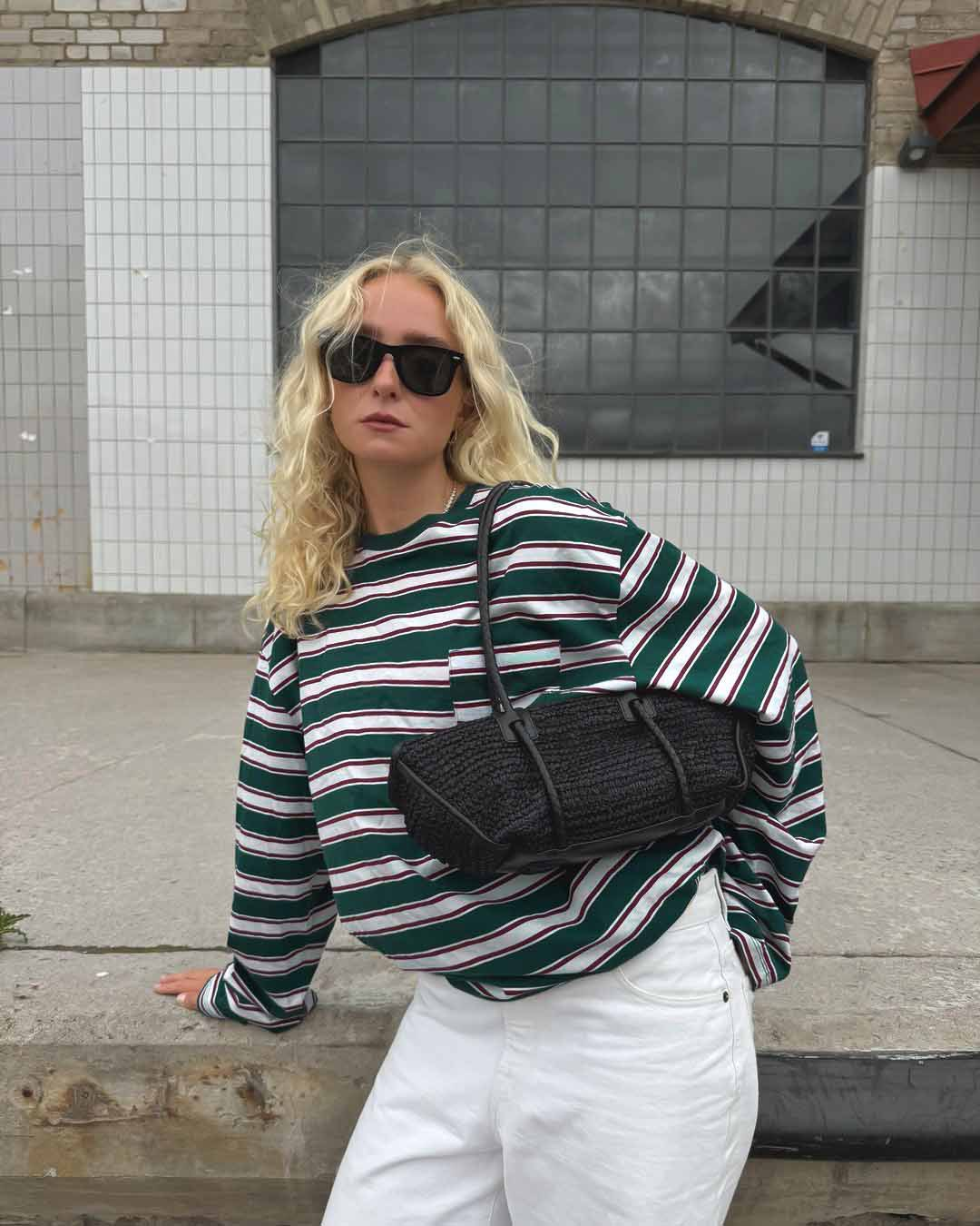 Sweat Oversize Rayé | Décontracté | Tendance & Confortable