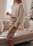 Jupe Midi à Paillettes | Glamour & Chic | Idéale pour les Fêtes