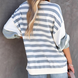 Pull Oversize Rayé | Maille Douce | Décontracté & Tendance