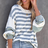 Pull Oversize Rayé | Maille Douce | Décontracté & Tendance