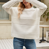 Pull Maille avec Détails Ajourés | Confort & Style | Idéal pour Toutes les Saisons