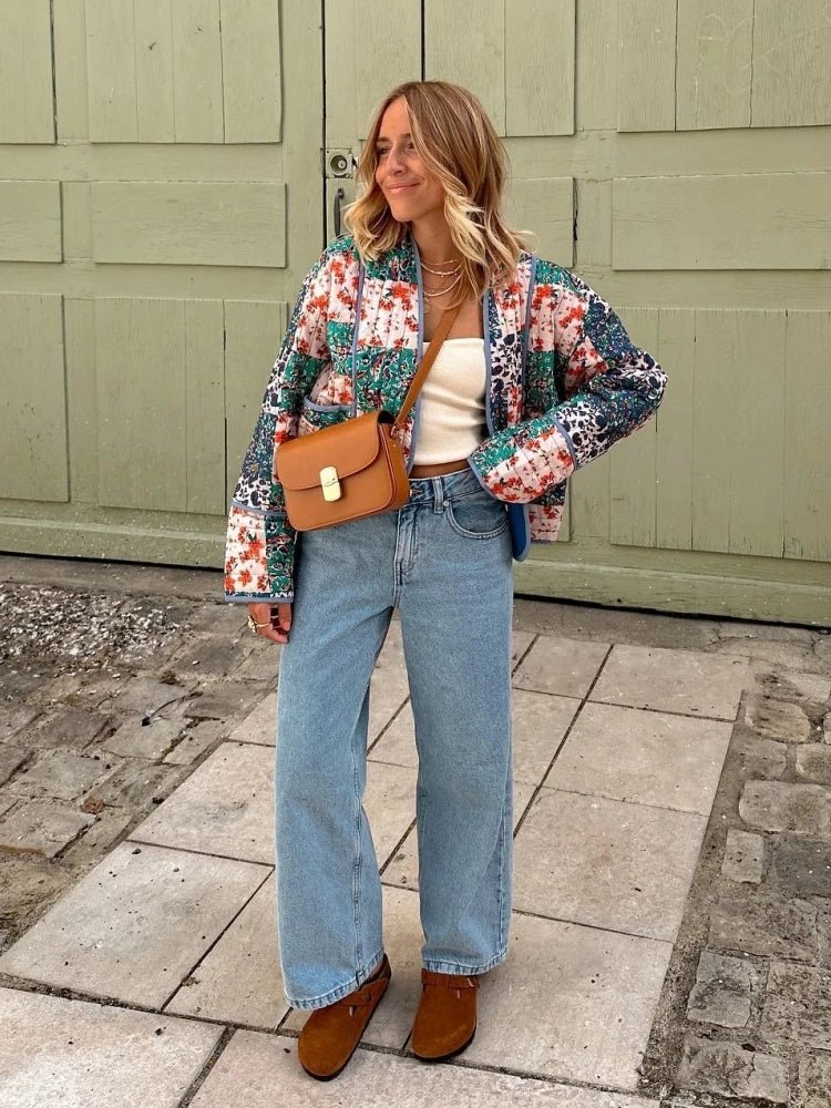 Veste Matelassée Patchwork | Bohème | Colorée et Confortable