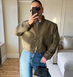 Veste Bomber en Laine | Chic & Chaude | Style Urbain Décontracté