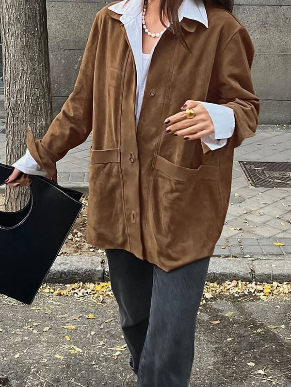 Veste Chemise en Daim | Chic | Douce & Polyvalente