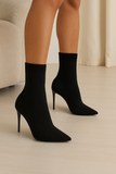 Bottines Chaussettes à Talons | Élancées | Stretch et Élégantes