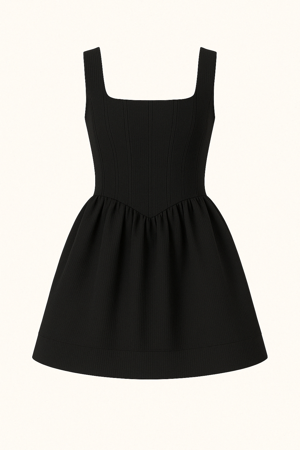 Robe Courte Structurée Évasée | Corsage Sculpté | Élégance Affirmée