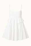 Robe Courte à Volants Superposés | Bretelles Fines | Fluide et Féminine