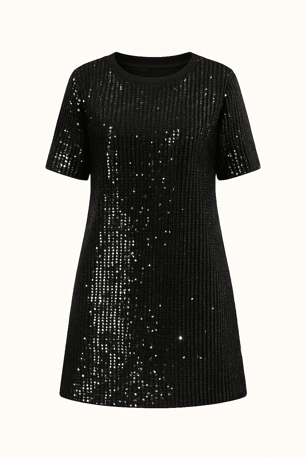 Robe Droite à Sequins | Effet Scintillant | Glamour de Soirée