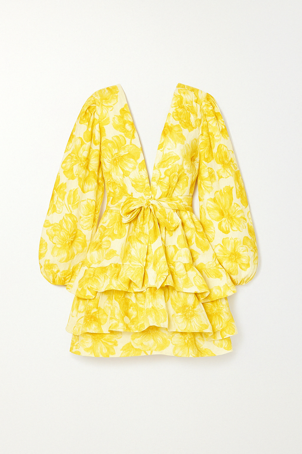 Robe Courte à Volants Fleuris | Volume Léger | Audacieuse & Romantique