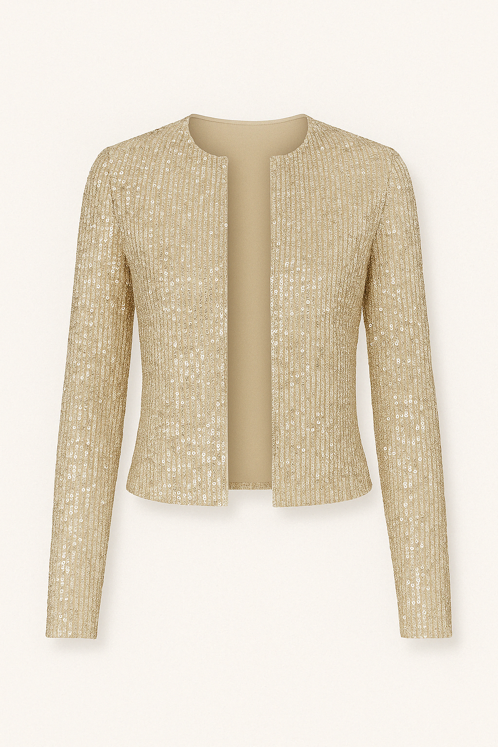 Blazer à Paillettes | Manches Longues | Brillance Glamour