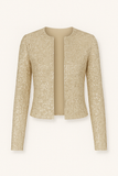 Blazer à Paillettes | Manches Longues | Brillance Glamour