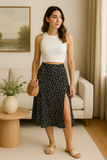 Jupe Midi Fleurie | Fluide | Légère et Stylée