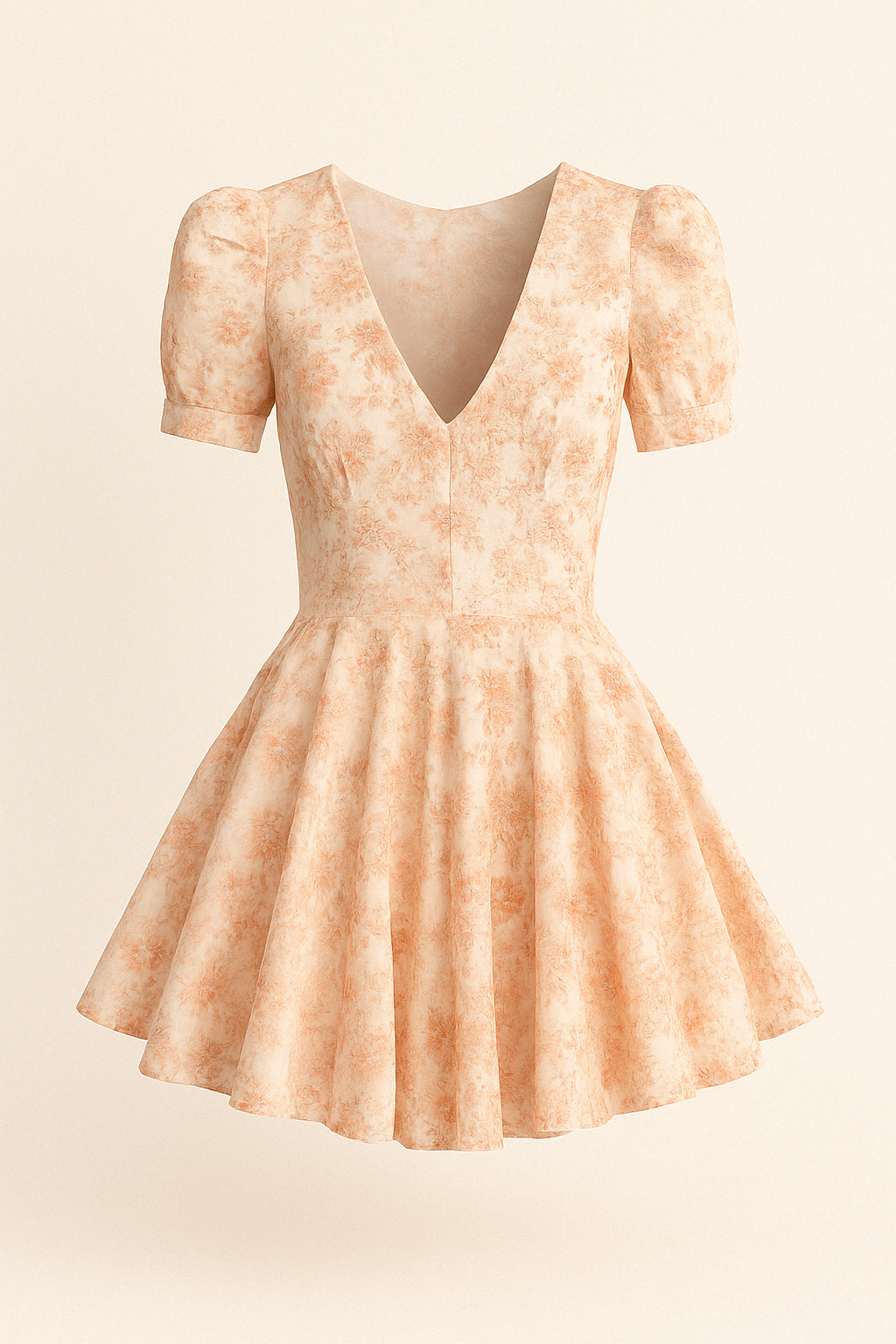 Robe Courte à Fleurs et Manches Bouffantes | Fleurs Jaunes | Romantique, Légère et Féminine