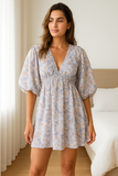 Robe Bohème à Manches Chauve-Souris | Abricot | Légère, Romantique et Fluide