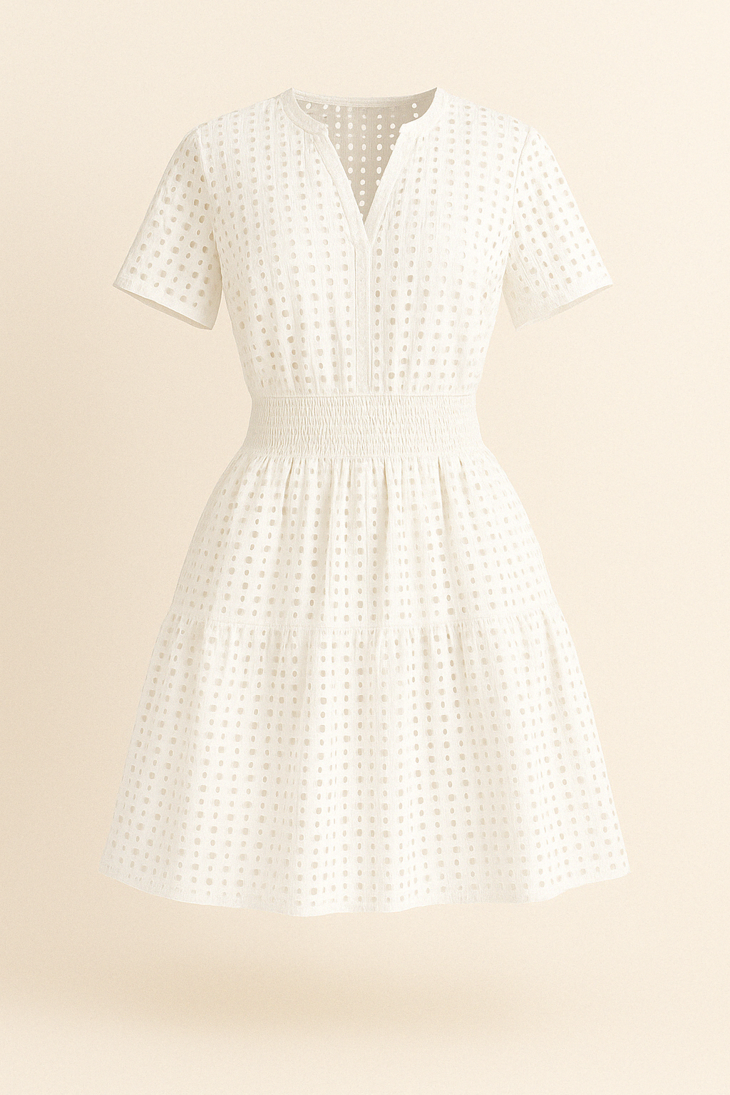 Robe Courte Brodée | Élégante | Légère et Féminine