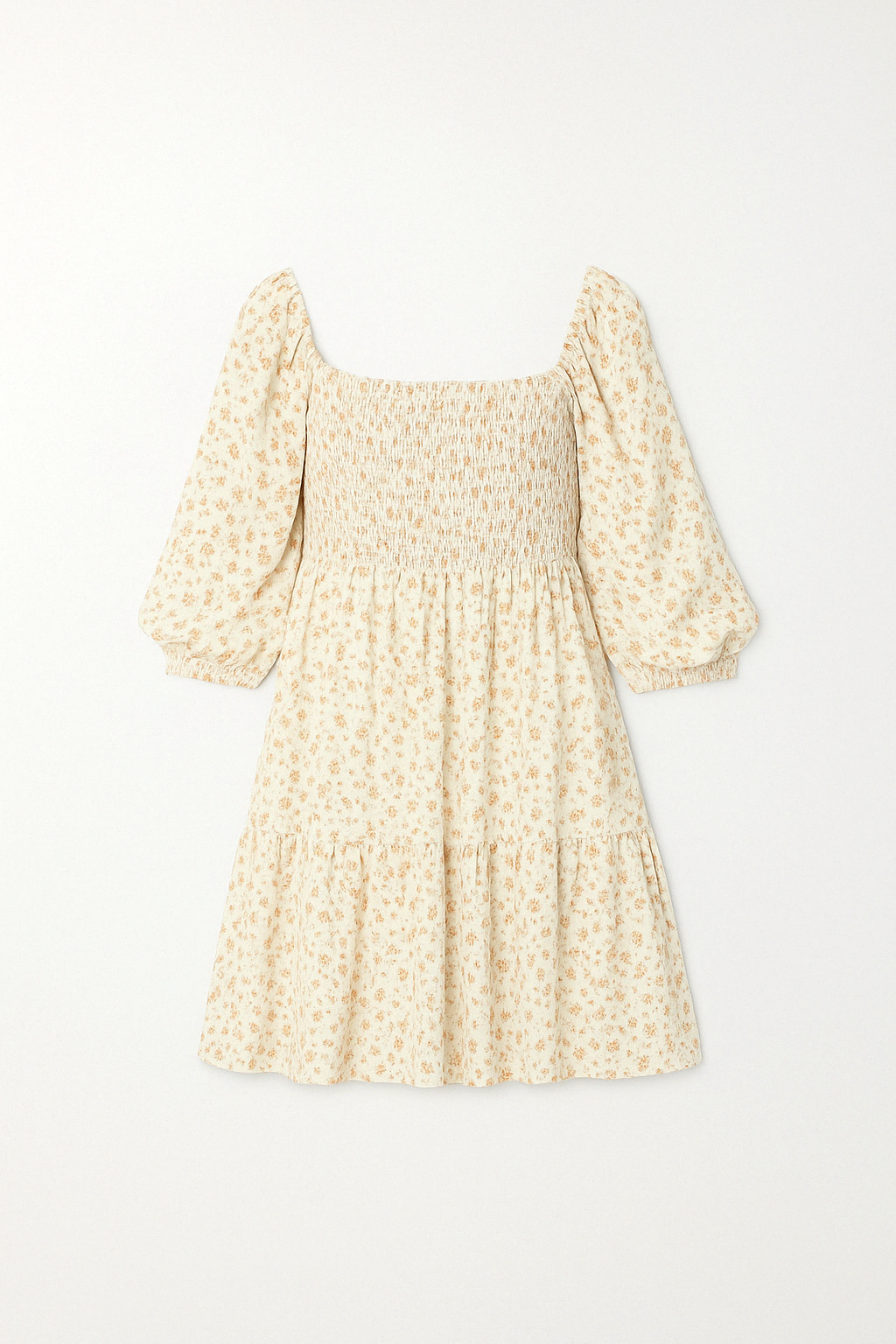 Robe Courte Smockée Fleurie | Douce | Romantique et Légère