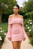 Robe Courte Pailletée Épaules Dénudées | Glamour | Moulante et Éclatante