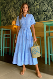 Robe Chemise Longue à Rayures | Esprit Vacances | Fluide et Stylée