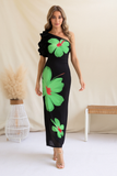 Robe Longue à Une Épaule | Élégante | Style Féminin et Audacieux