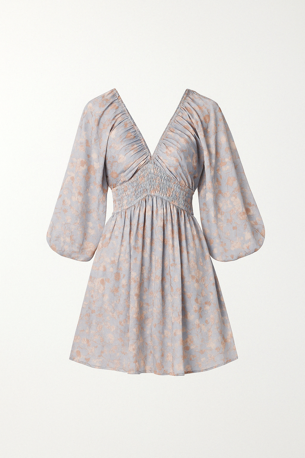 Robe Courte à Manches Ballon Fleurie | Rêveuse | Légère et Féminine