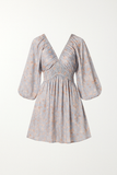 Robe Courte à Manches Ballon Fleurie | Rêveuse | Légère et Féminine