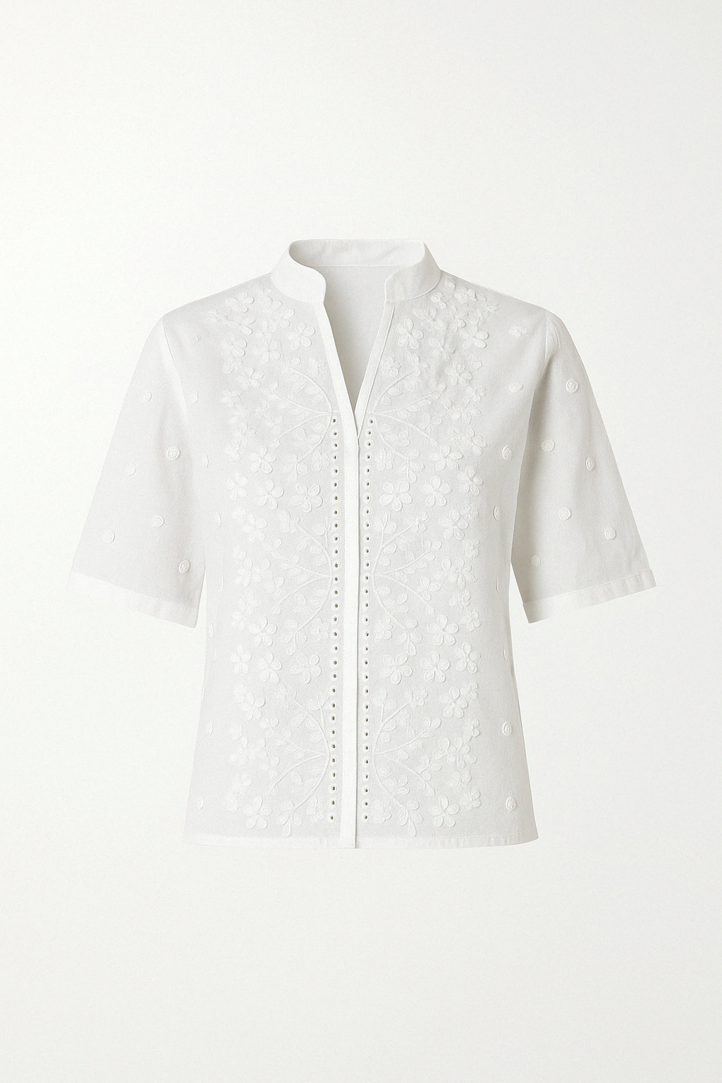 Blouse en Coton Brodé | Élégante & Légère | Parfaite pour un Style Estival Chic