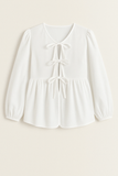 Blouse à Nœuds | Féminine | Élégante & Chic