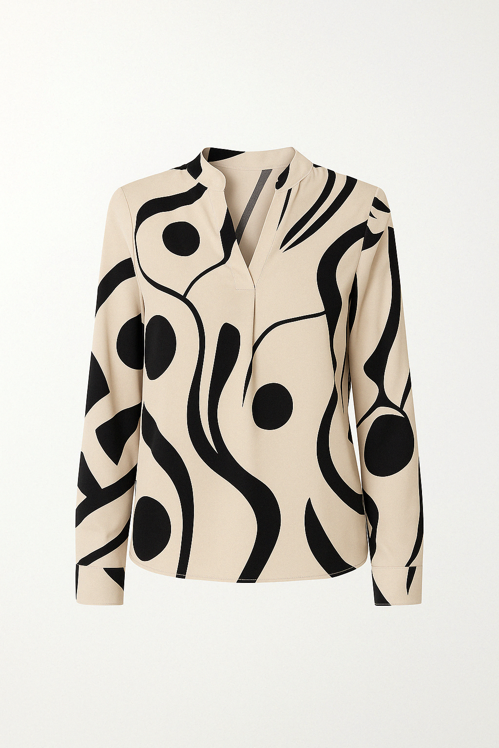 Blouse Imprimée Manches Longues | Élégante | Moderne et Chic