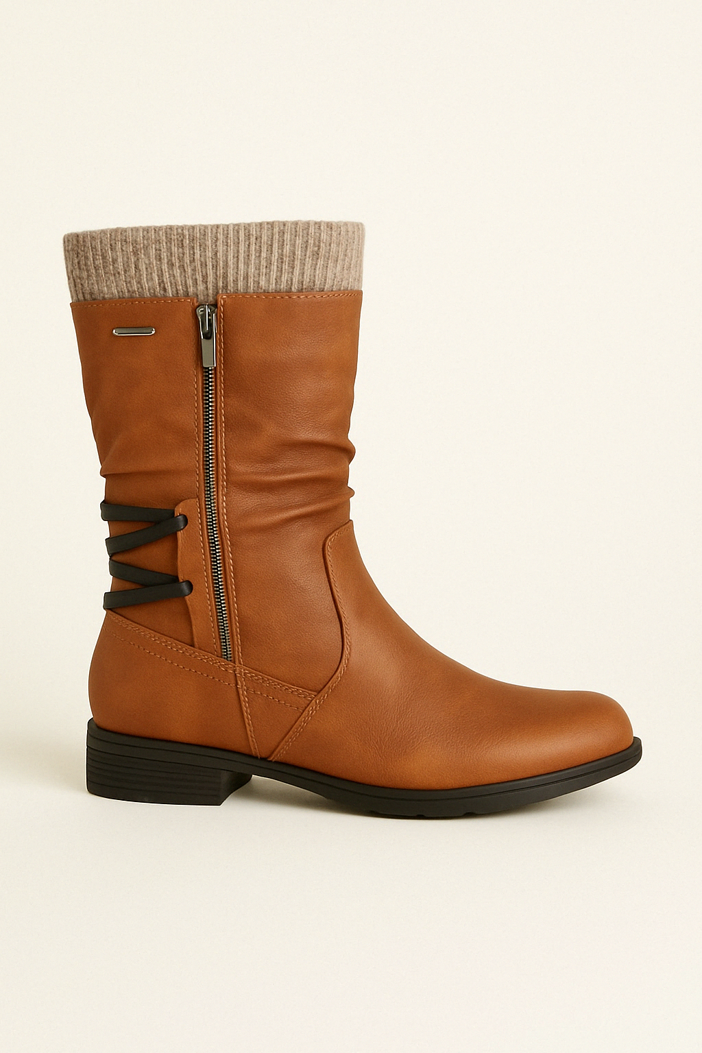 Bottes à Fermeture Éclair | Doublure Chaude | Look Hivernal Confortable
