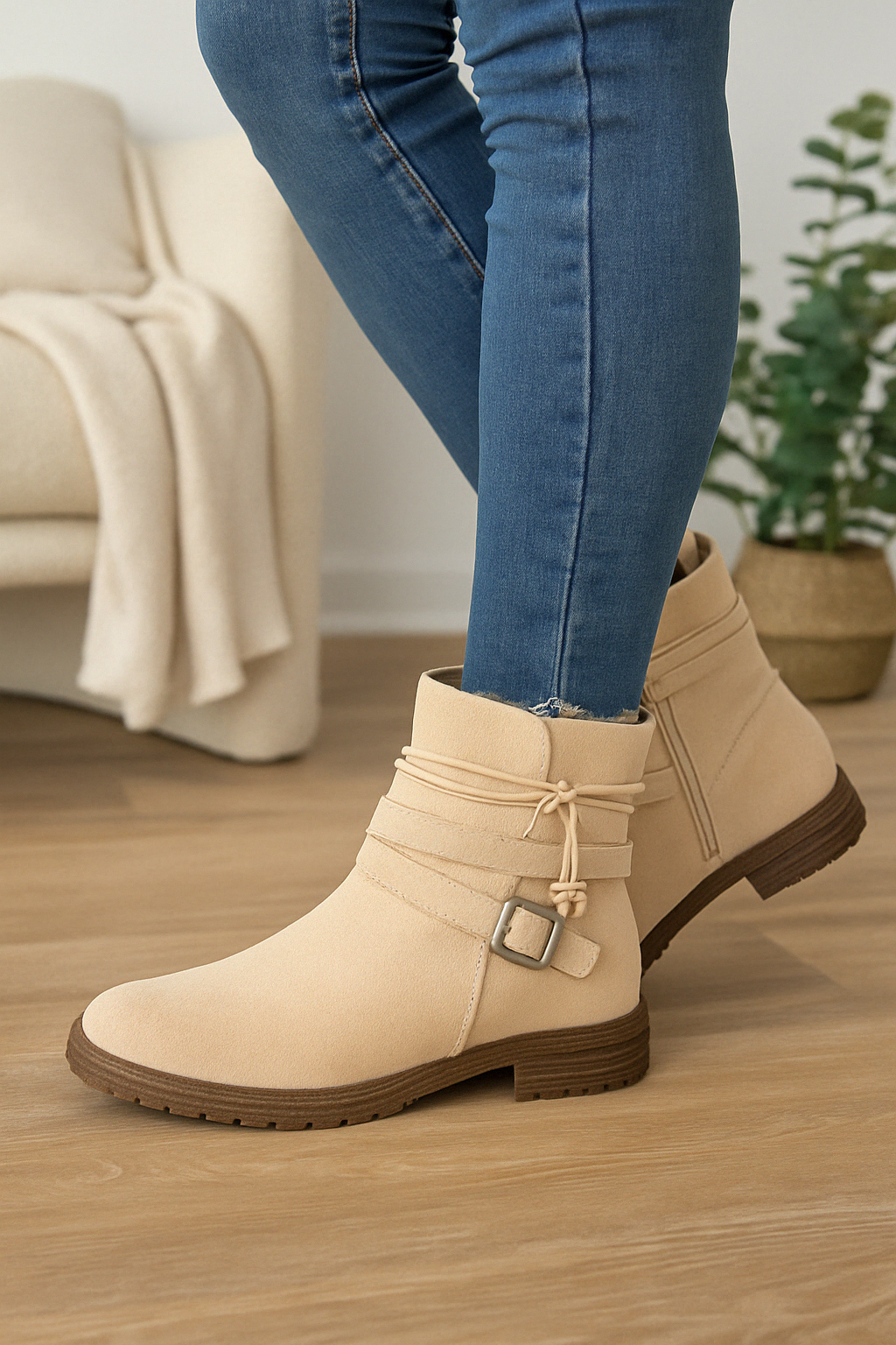 Bottines en Daim Synthétique | Élégantes & Confortables | Idéales pour le Quotidien
