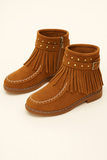 Bottines en Daim à Franges | Bohème | Confortables & Stylées