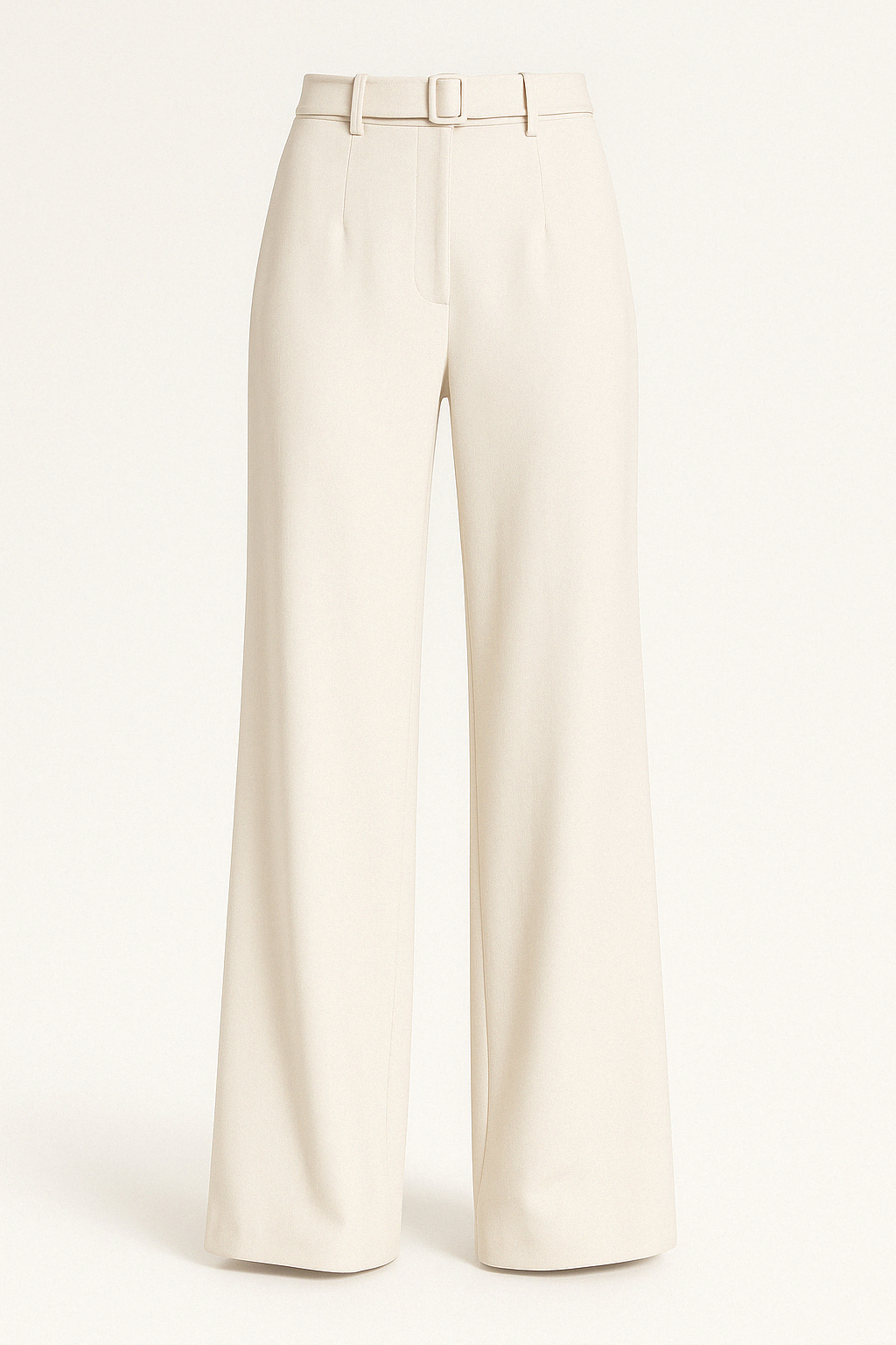 Pantalon Large | Ton Neutre Élégant | Mélange de Lin Doux