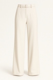 Pantalon Large | Ton Neutre Élégant | Mélange de Lin Doux