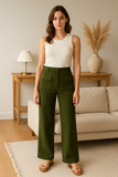 Pantalon Taille Haute | Stretch & Élégant | Casual Chic Moderne