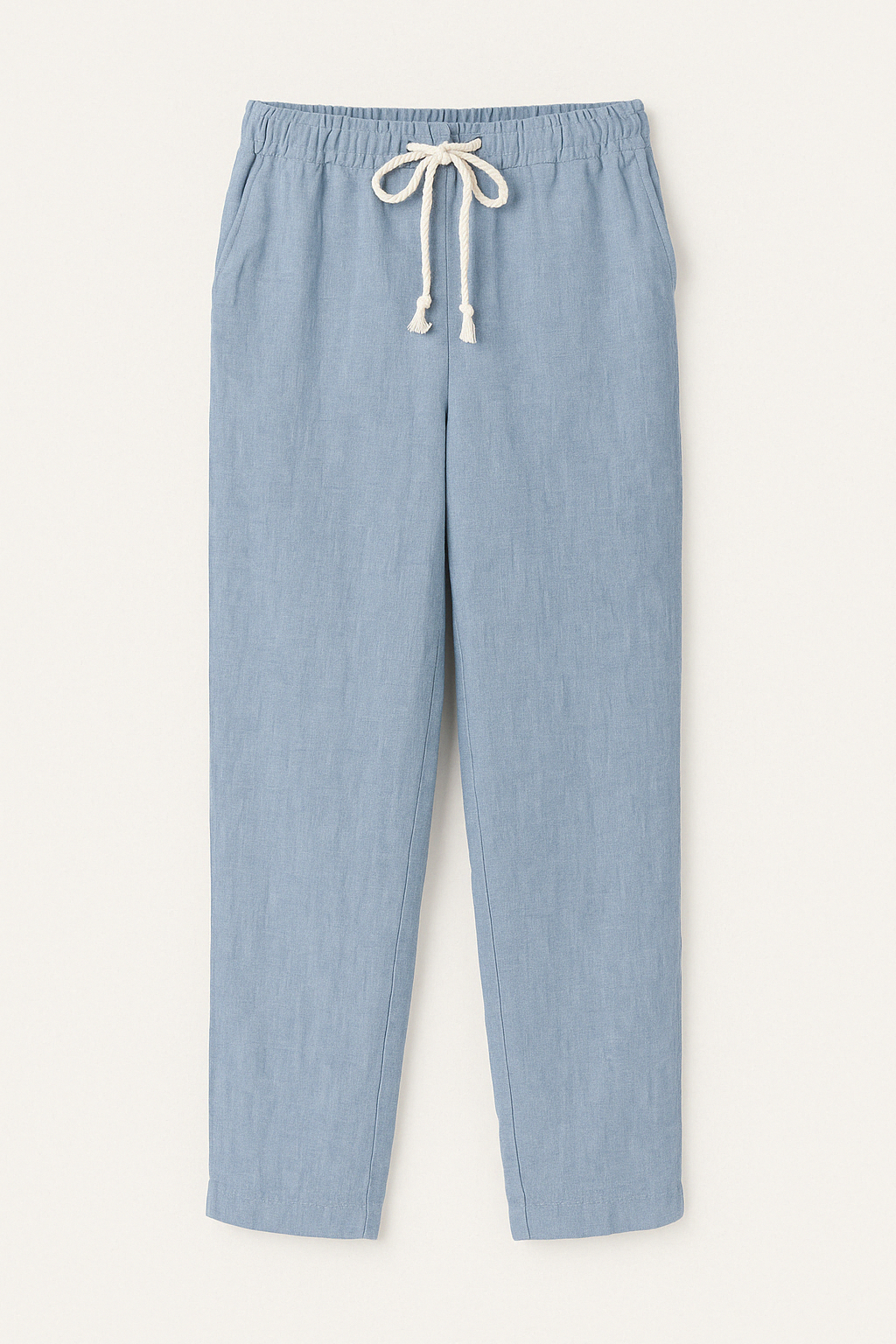 Pantalon en Lin à Cordon | Coupe Décontractée | Léger et Confortable
