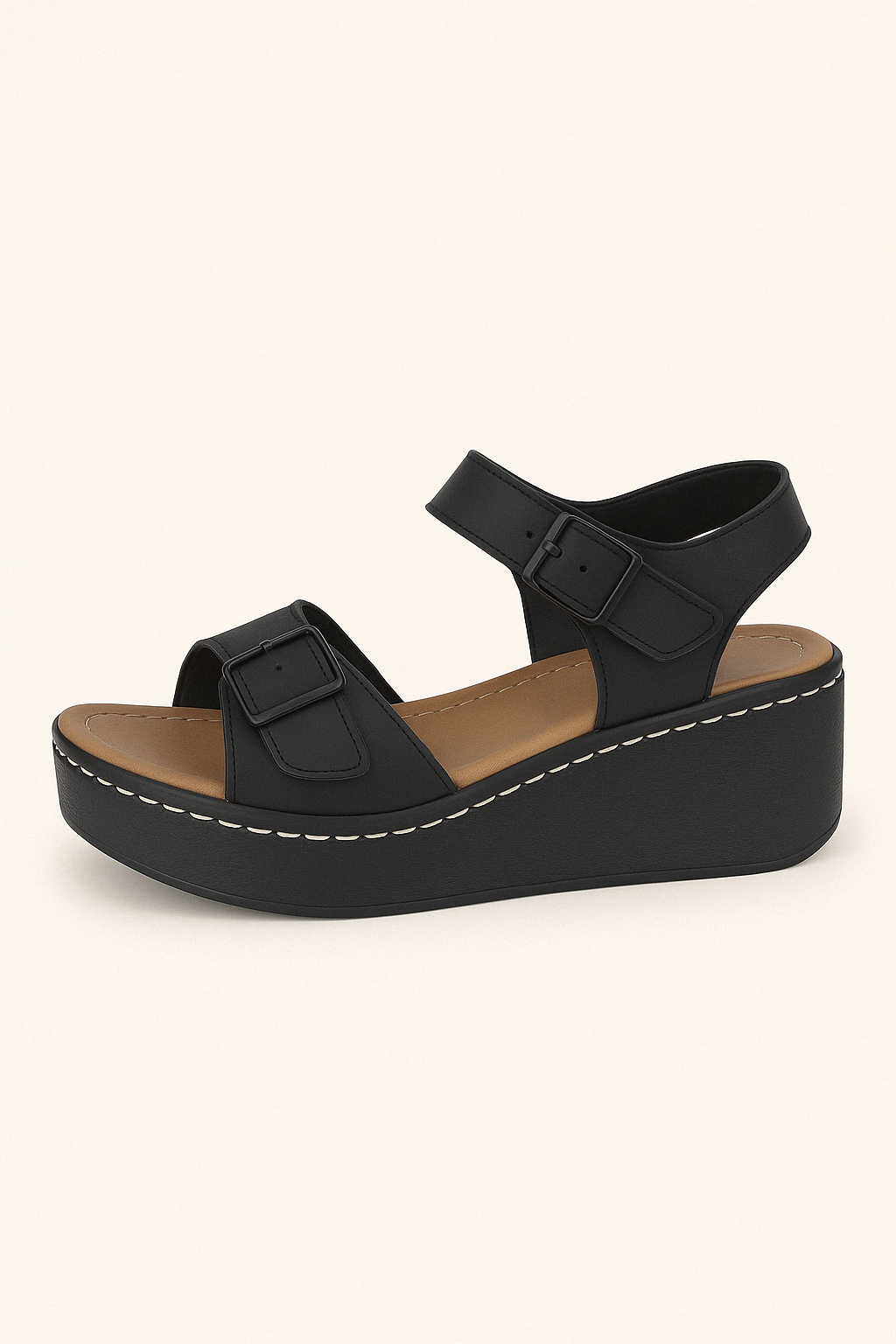 Sandales Compensées Velcro | Légères & Confortables | Style Quotidien