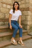 Sandales Compensées Métalliques | Tendance | Confortables & Élégantes